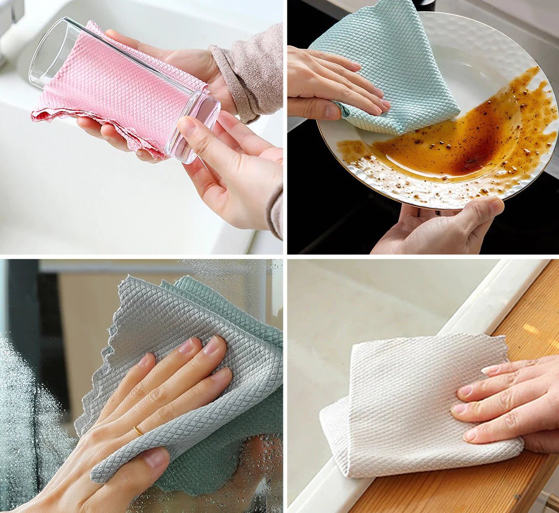 š„Streak-Free Miracle Cleaning Cloths - Reusable