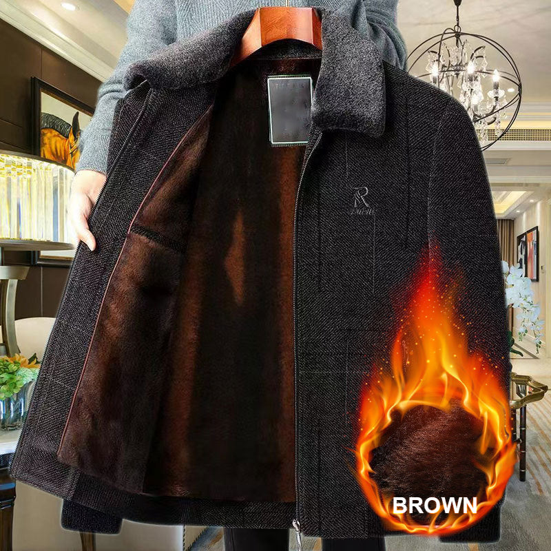 Men's Winter Casual Warm Plush-Lined Jacket