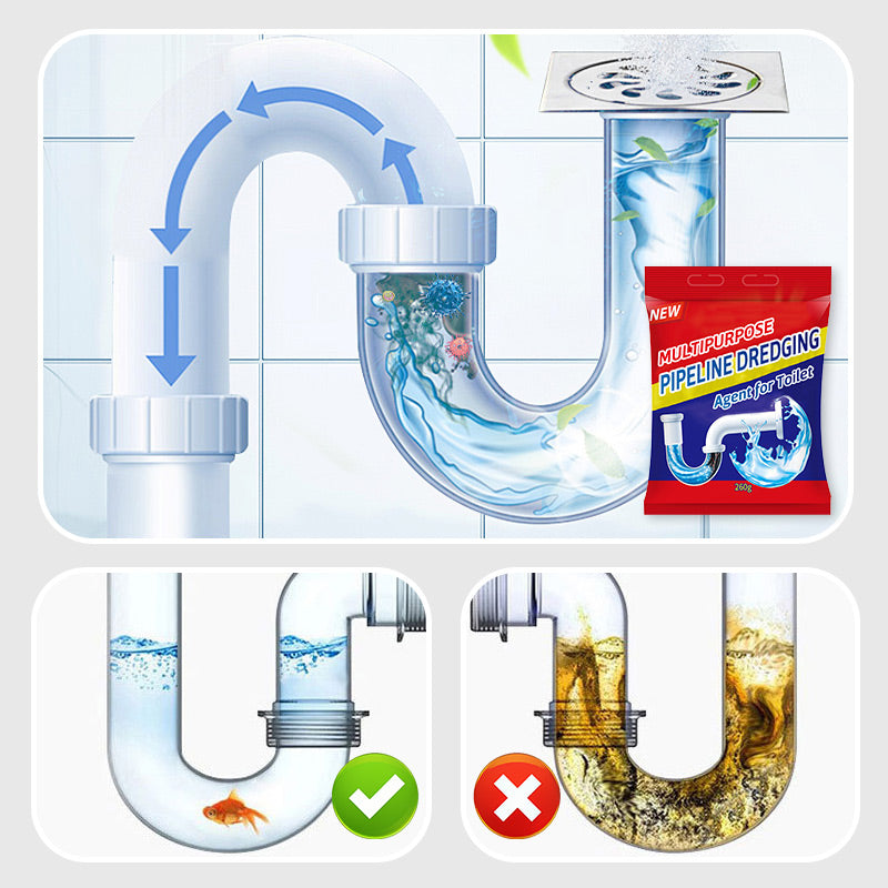 Multipurpose Pipeline Dredging Agent for Toilet