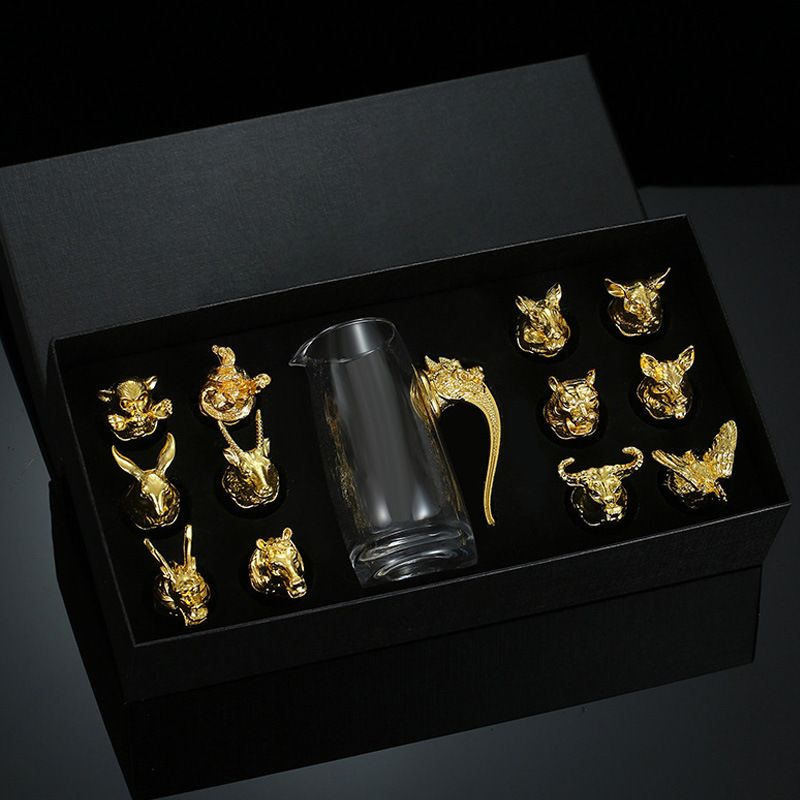 Chinese Zodiac High-end Whiskey Glass Set