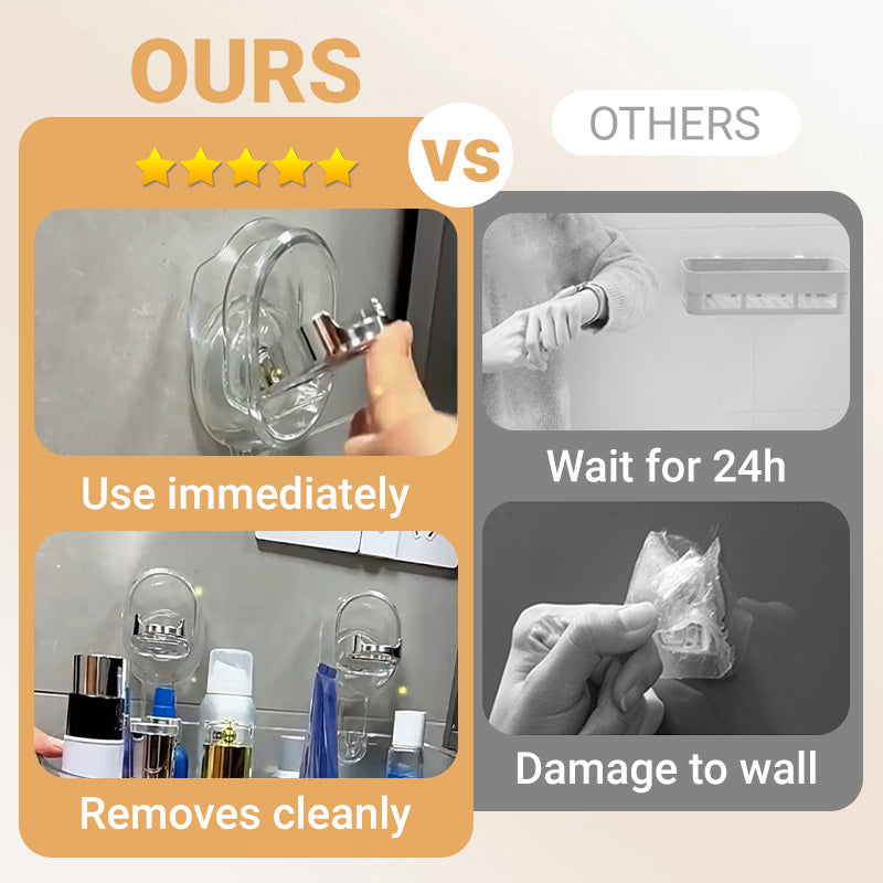 🔥Hot Sale 50% Off🔥Suction Cup Storage Rack with Drain Hole