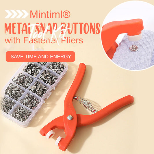 🔥Metal Snap Buttons with Fastener Pliers Tool Kit