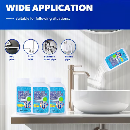 🎁Last Day Promotion🔥Liapu Powerful Pipe Dredging Agent for Kitchen and Toilet Pipelines - Dissolves 200+ Blockages and Kills 99% of Bacteria