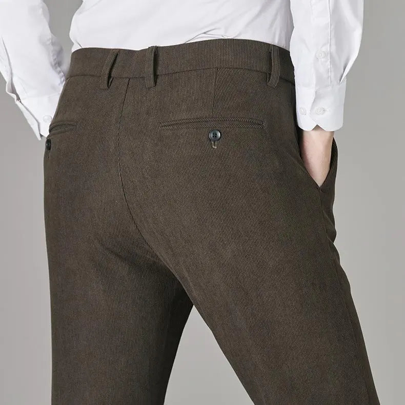 Men's Warm Plush Corduroy Casual Pants