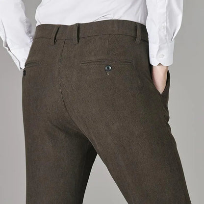 Men's Warm Plush Corduroy Casual Pants
