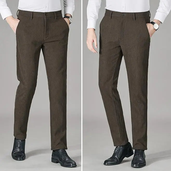 Men's Warm Plush Corduroy Casual Pants