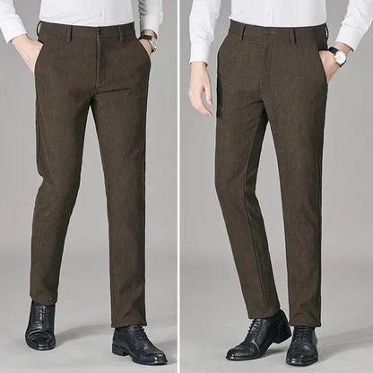 Men's Warm Plush Corduroy Casual Pants