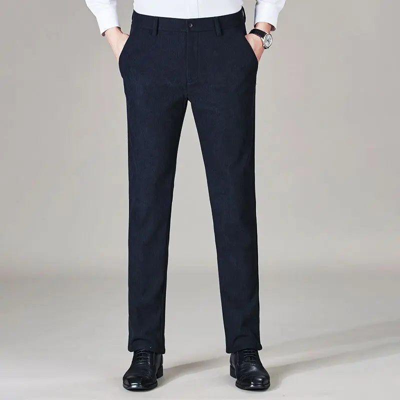 Men's Warm Plush Corduroy Casual Pants