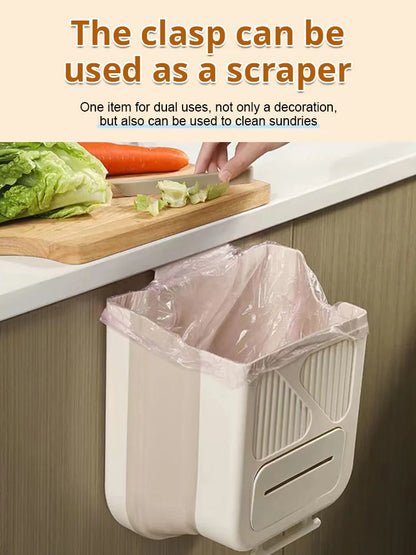 Folding Hanging Kitchen Waste Trash Can