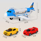 Detachable Transport Cargo Airplane Toy with 2PCS Cars