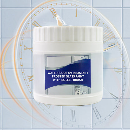🔥Big Sale 50% OFF🔥Waterproof UV Resistant Frosted Glass Paint with Roller Brush