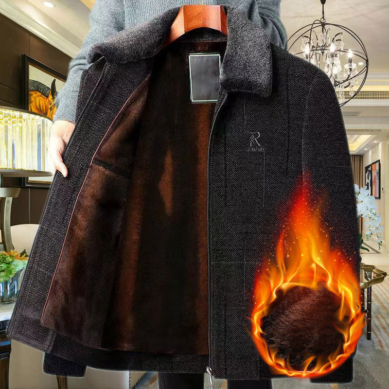 Men's Winter Casual Warm Plush-Lined Jacket