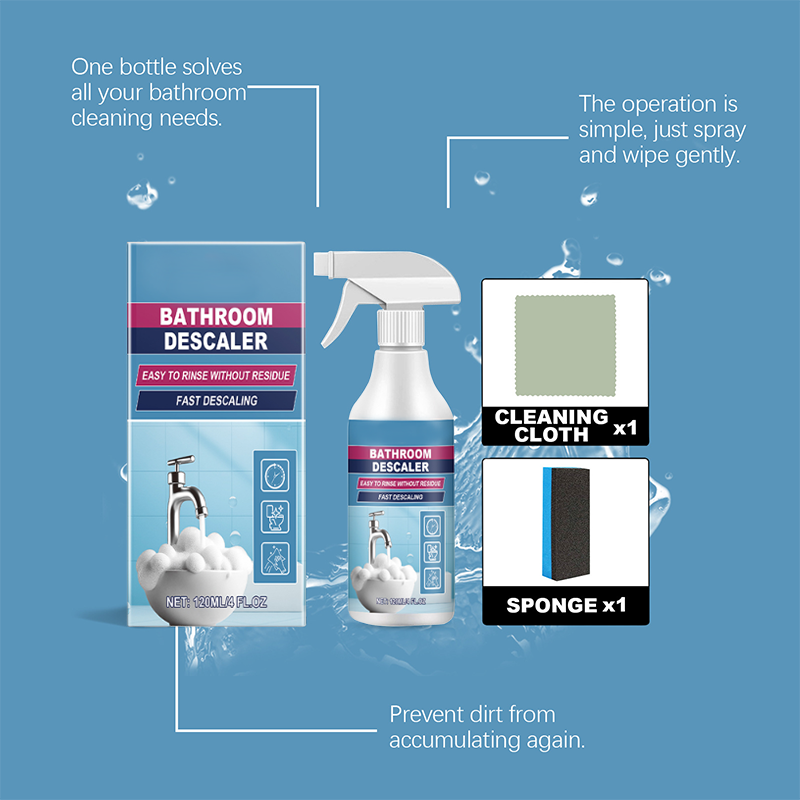 All-in-One Bathroom Grime Cleaning Spray Set