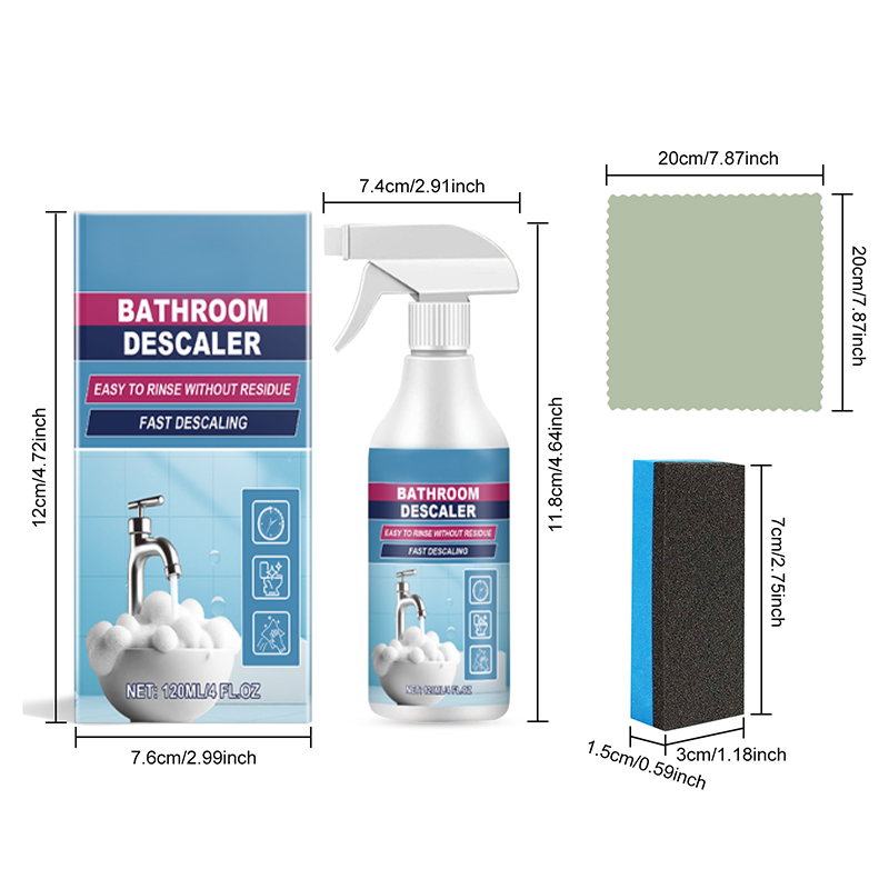 All-in-One Bathroom Grime Cleaning Spray Set