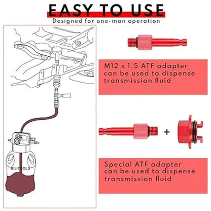 4PCS Transmission Oil Filling Tool for 725.0 9-Speed