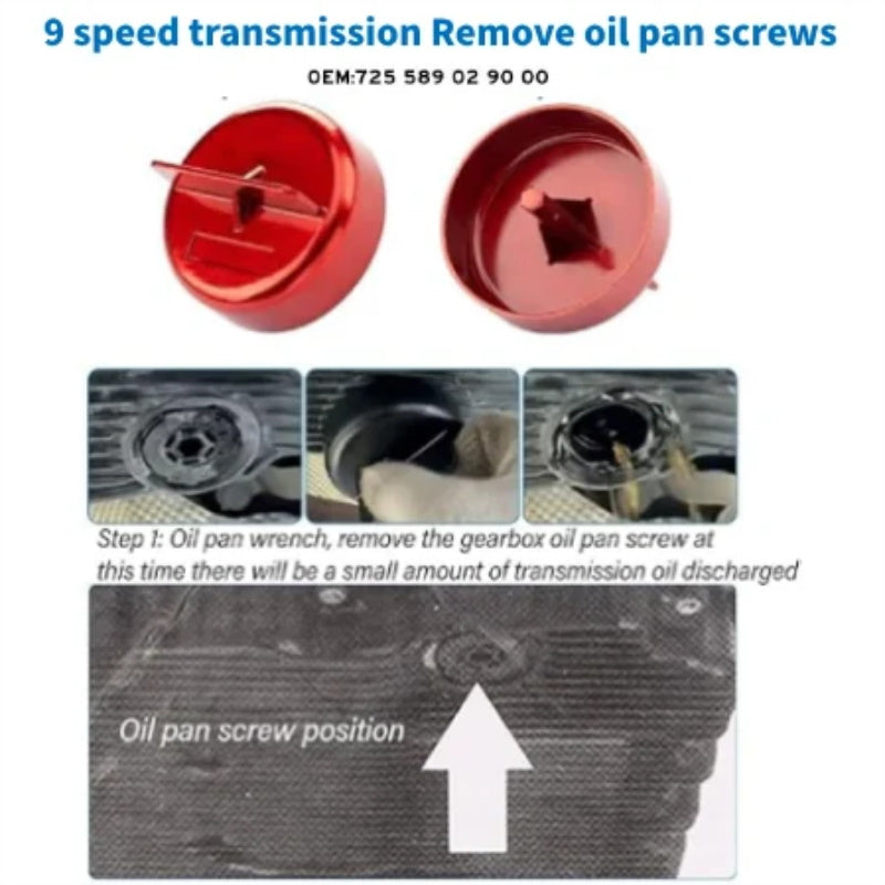 4PCS Transmission Oil Filling Tool for 725.0 9-Speed