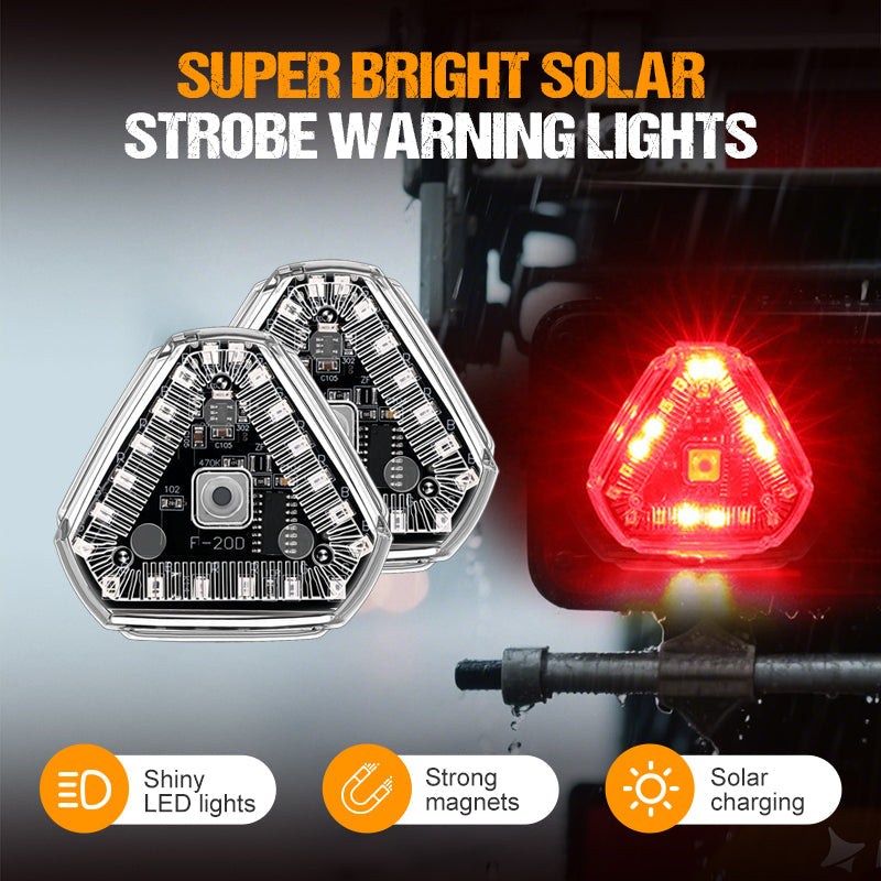Super Bright Solar Strobe Warning Lights