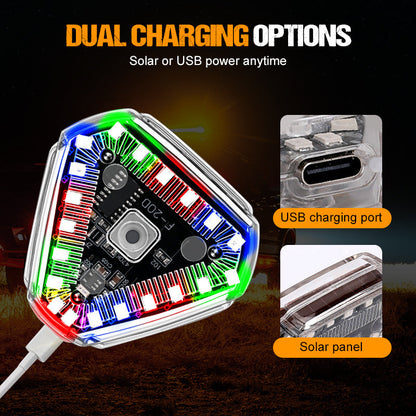 Super Bright Solar Strobe Warning Lights