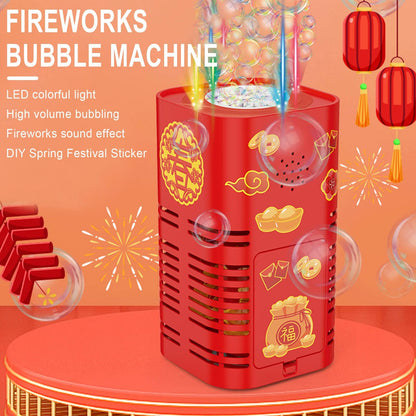 New Year Gift Fireworks Bubble Machine