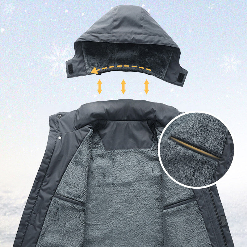 [Warm Gift] Men’s Outdoor Fleeced Windproof Coat