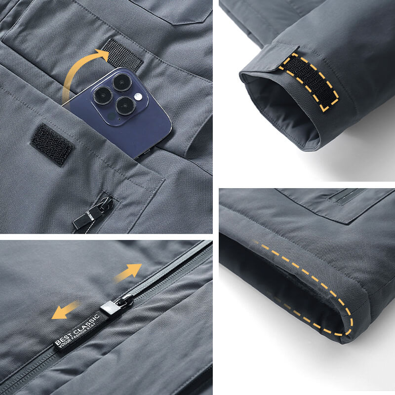 [Warm Gift] Men’s Outdoor Fleeced Windproof Coat