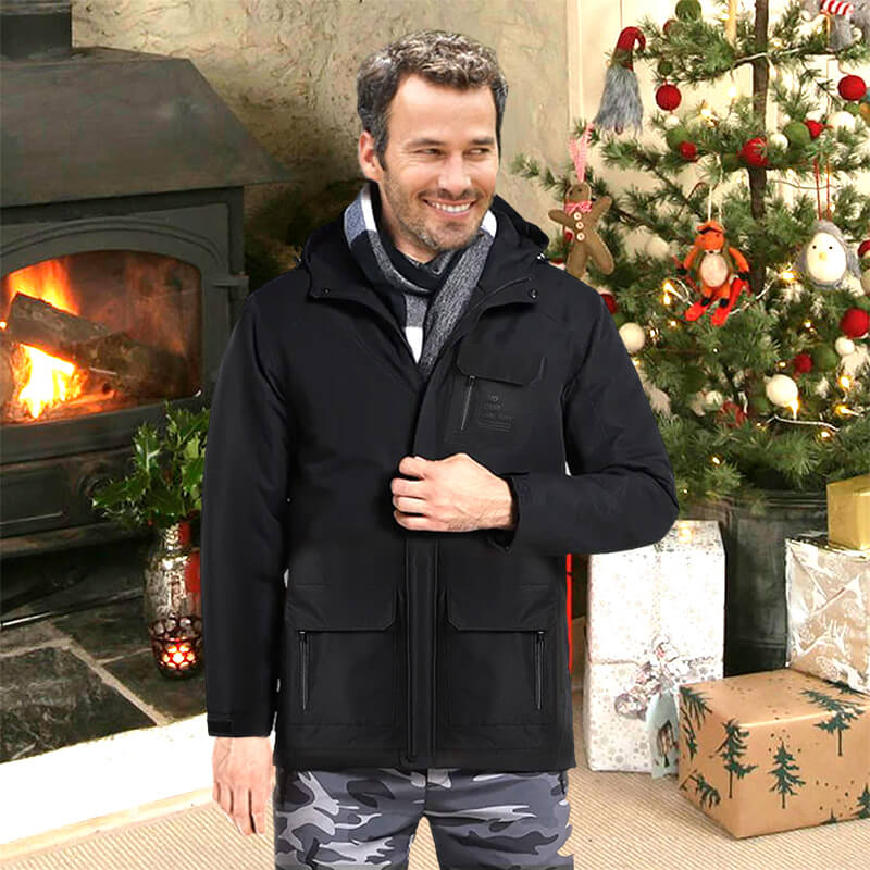 [Warm Gift] Men’s Outdoor Fleeced Windproof Coat