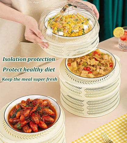 🔥New Year Sale🔥Dust-proof and Anti-mosquito Multi-layer Hollow Dish Cover